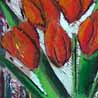 The Bowl Of Tulips, 2006, mixed media, 51x72cm
